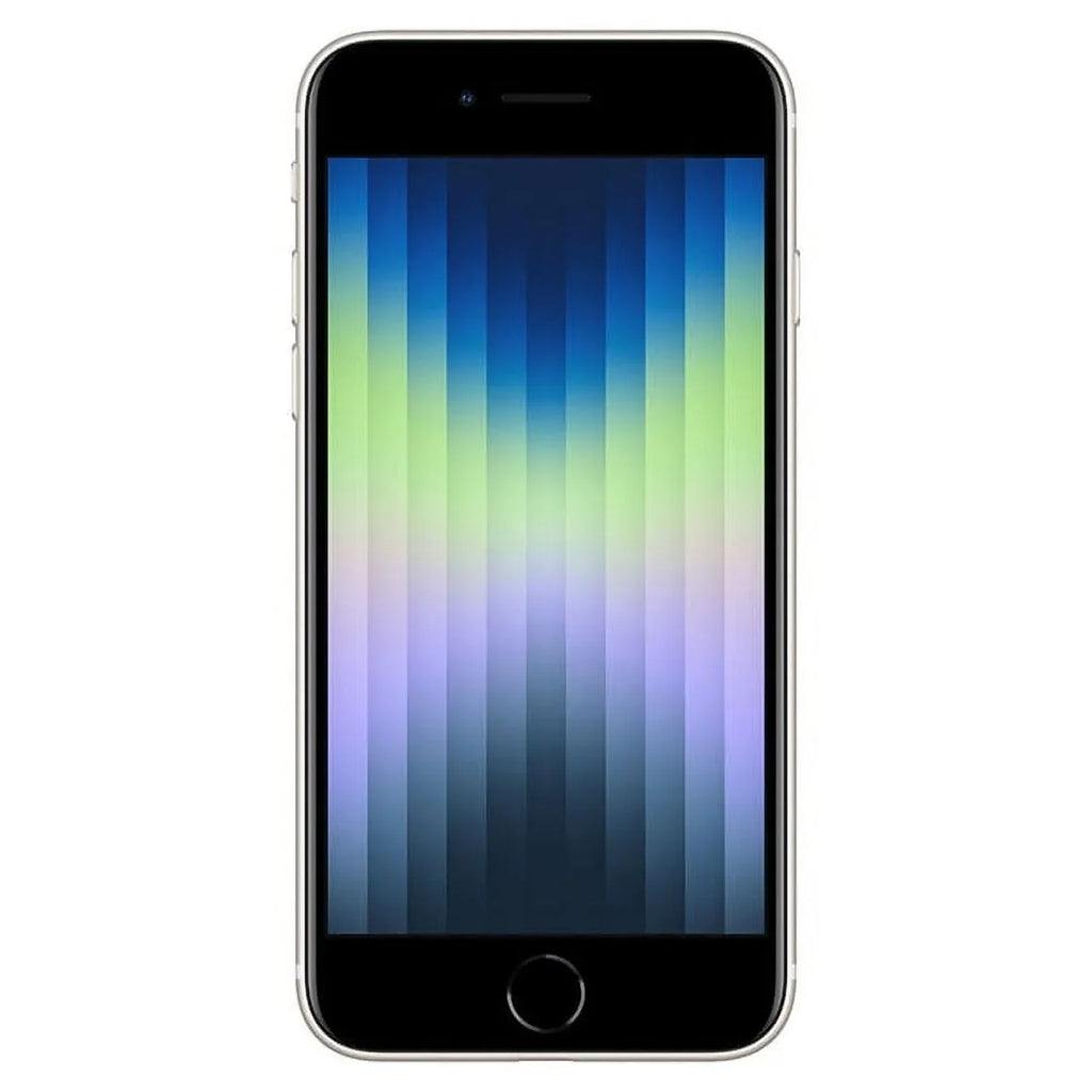 Restored  iPhone SE (3rd Gen) A2595 (Fully Unlocked) 64GB Starlight (Refurbished)