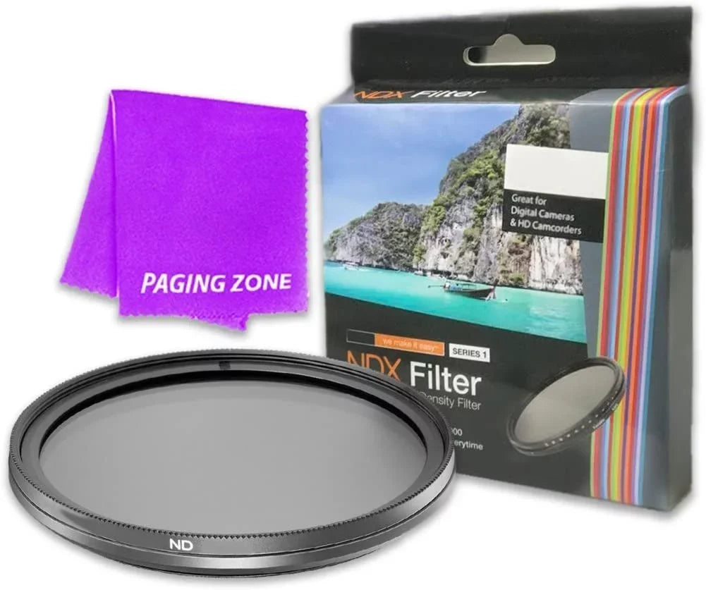 58mm NDX Variable Range Neutral Density Fader Filter Adjustable from ND2 - ND1000 for  Cybershot DSC-H5