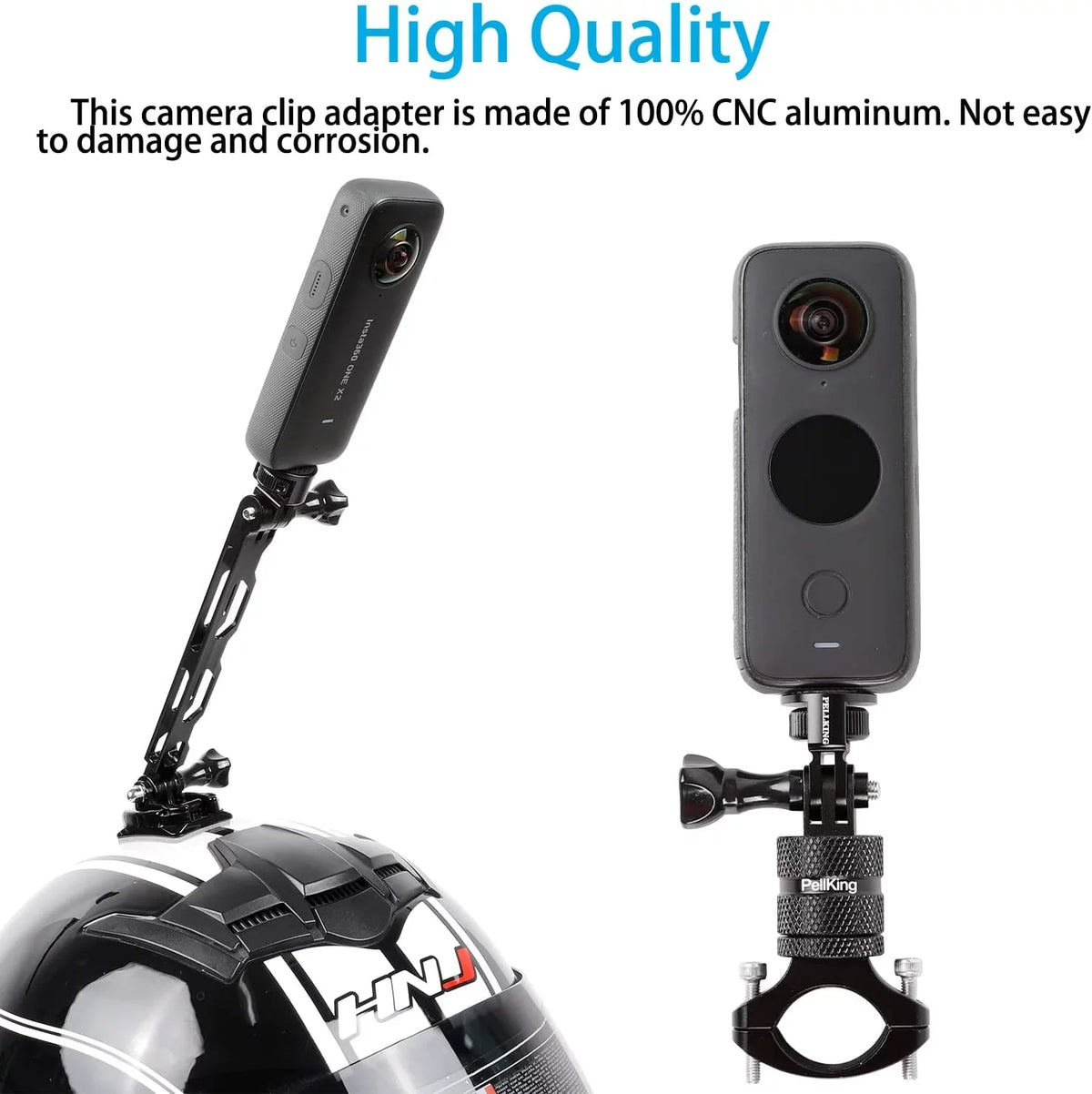 1/4" Adapter Screw Head Camera Mount, CNC Aluminum Alloy Tripod Conversion Adapter for Insta360 One X3 X2 X/