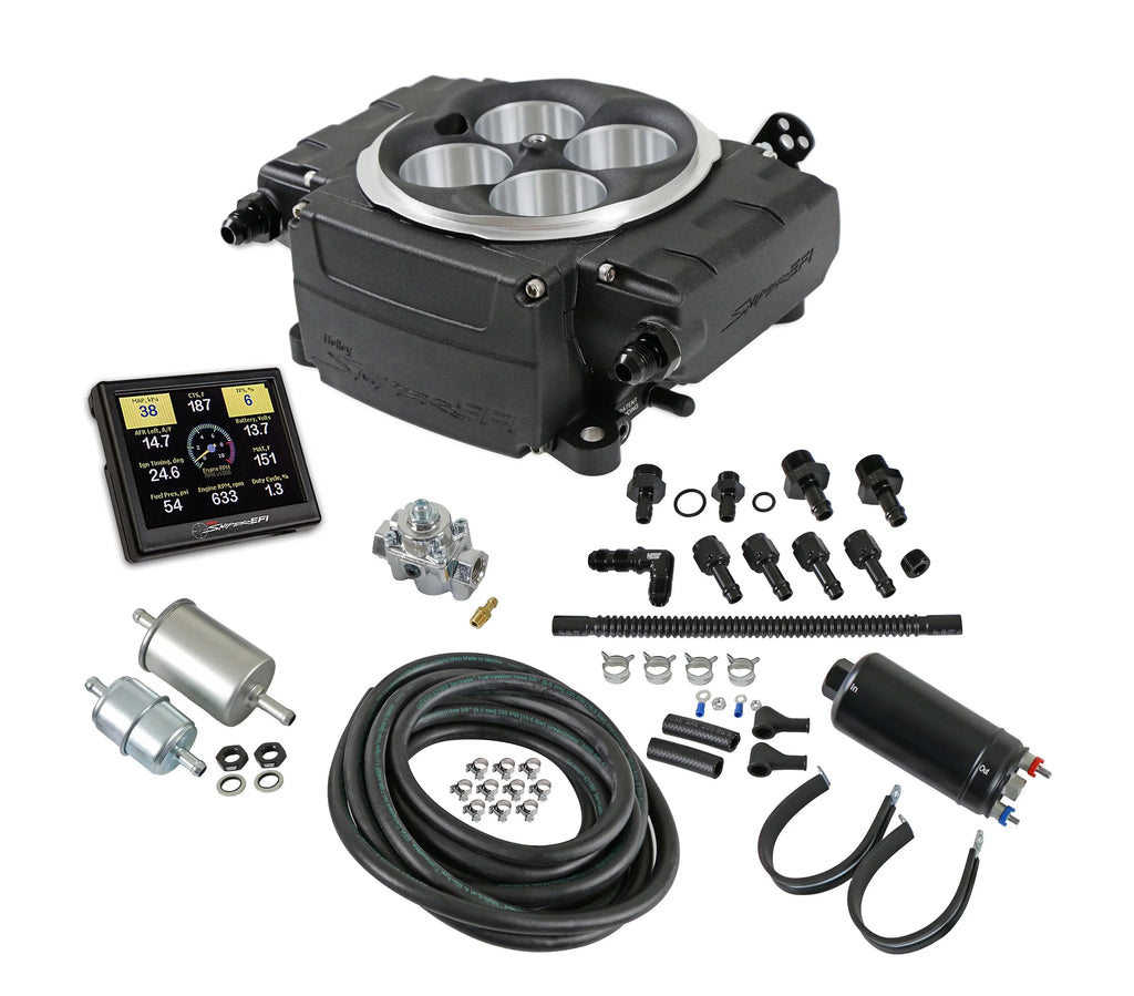 Screen. Holley Sniper EFI 550-511-3XK Sniper 2 EFI  - Black - Inline Pump - Without PDM - 3.5 in