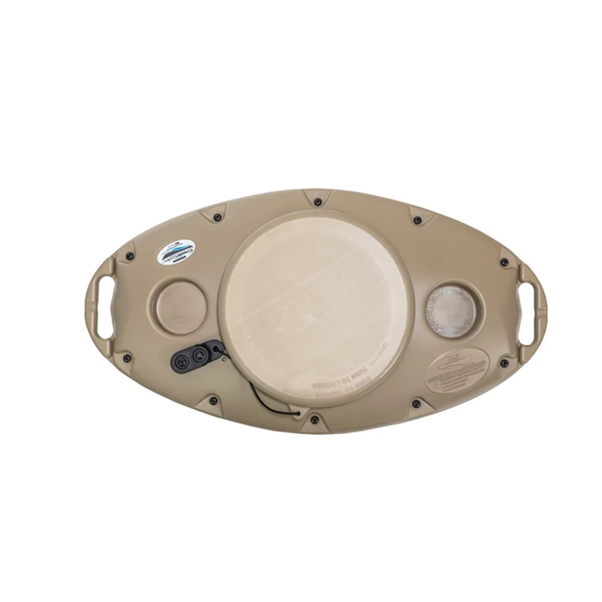CreekKooler Pup 15 Quart Floating Beverage liquid Portable Cooler, Tan