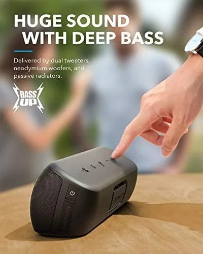 Open Box Soundcore Motion+ Bluetooth Speaker with Hi-Res 30W Audio A3116 - Black