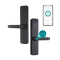 Htovila Smart Lock Fingerprint Lock Door Lock Keypad Door Lock with Handle Fingerprint Electronic Deadbolt Door Lock Smart Door Lock appropriate with APP