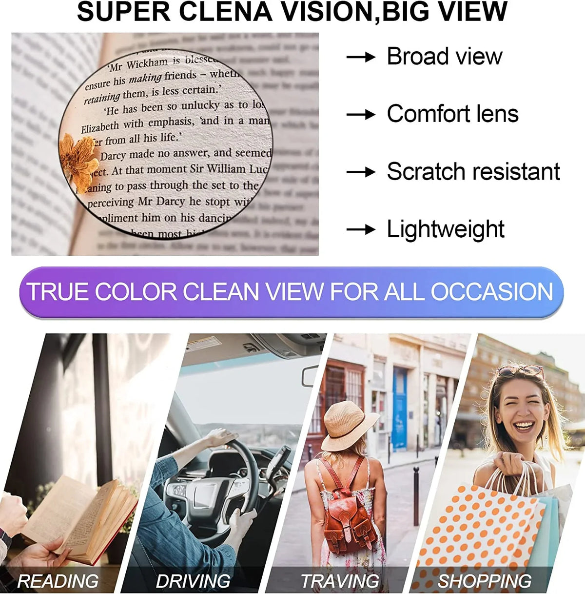 OCCI CHIARI Stylish Reading Glasses for Women Designer Readers Clear Lens