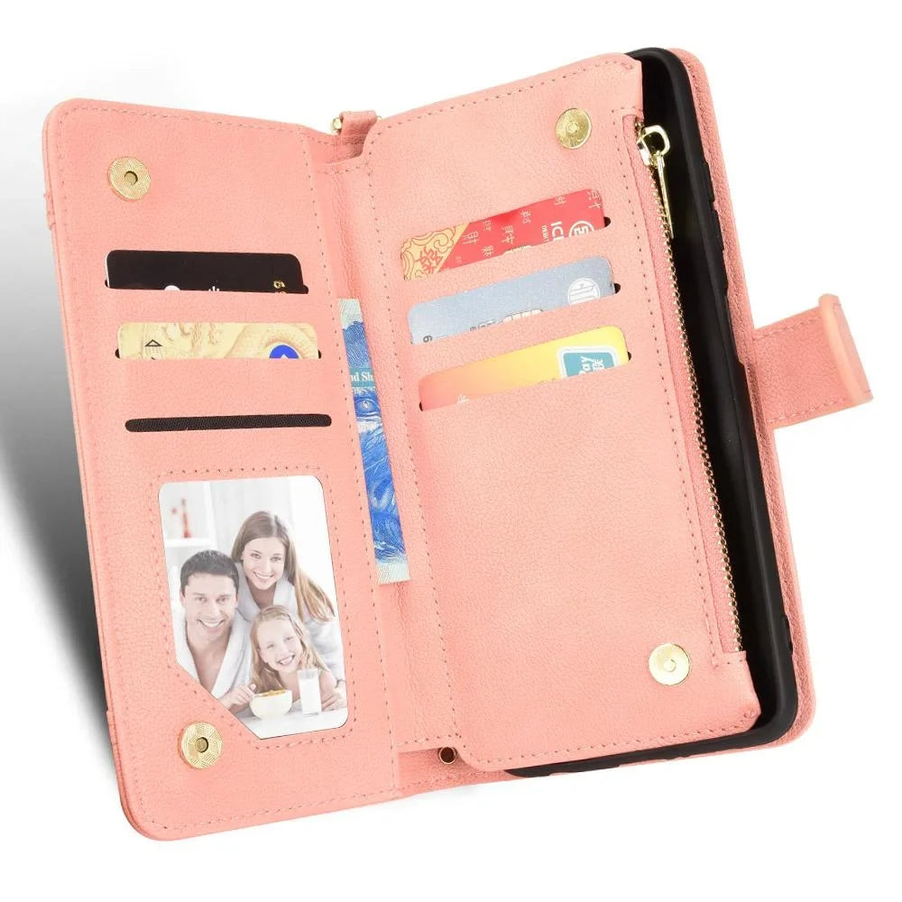 Case for Ulefone Armor X9 Magnetic PU Leather Flip Leather wrap Card Holder Zipper Wallet