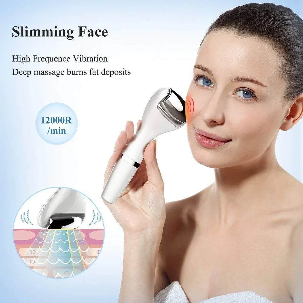 TOUCHBeauty Anti-Aging Face Body Massager with Stainless Steel Roller