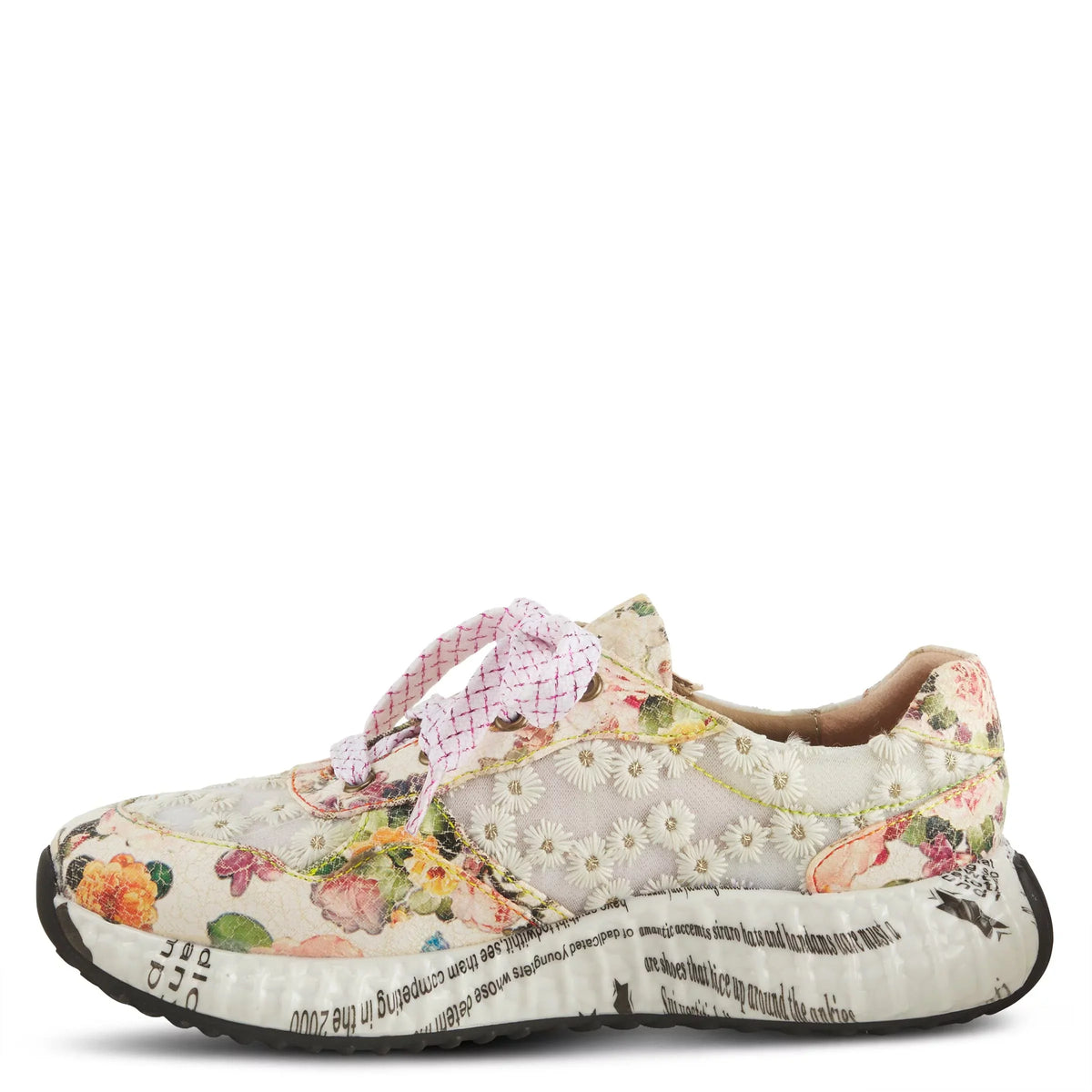 Spring Step L'Artiste Women's Daisymae Fashion Sneaker Beige Multi EU 38 / US 7.5-8