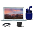 Restored  11.6-inch MacBook Air  Core i5 4GB RAM 128GB SSD Bundle: Wireless Mouse, Black Case, Bluetooth/Wireless Airbuds By Certified 2 Day Express (Refurbished)