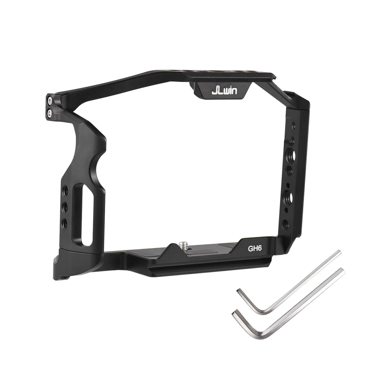 Dcenta  Camera Cage appropriate with  GH6 Aluminum Alloy Construction with Cold Shoe Mount and Extensive Threaded Holes