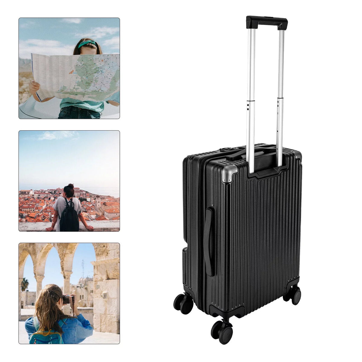 Business Luggage Set Hardside Suitcase Spinner Hardshell Lightweight TSA Lock