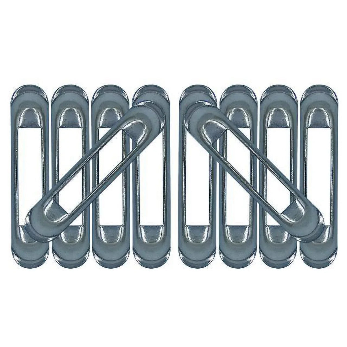 Weld-On Unfinished SNAP-LOC E-Track Single Strap Anchor 10-Pack (zinc rust protection), Logistic Tie-Down for Pickups, Trucks, Trailers